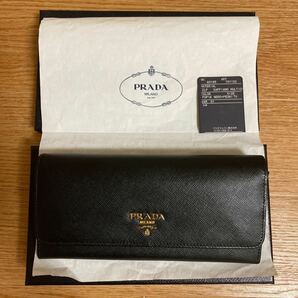 PRADA SAFFIANO #長財布 #黒×赤×ピオニーピンク×ベージュ ☆美品