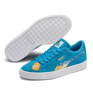  Puma Sesame Street collaboration 50 suede state men toJR 22.5cm Cookie Monster SESAMI STR 50 SUEDE STATEMENT sneakers 