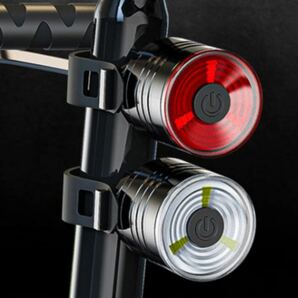 自転車ライト　白・赤　お得な2個セット　組合せ自由　高輝度　電池式　