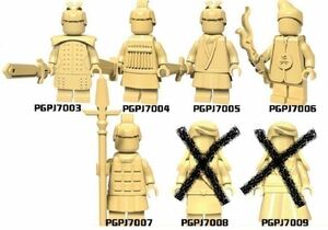 レゴ互換 兵馬俑ミニフィグ 5種
