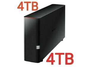 ●送料無料●美品●　4TB BUFFALO NAS スマホ/タブレット/PC対応 4TB ネットワークHDD LS210D0401G