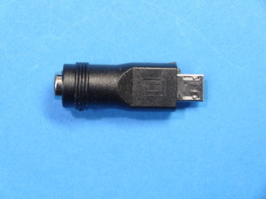 送料無料 DCプラグ変換アダプター 変換プラグ microusb Micro USB TYPE-B マイクロ(オス)-DCジャック(メス) 外径5.5mm内径2.1mm 即決 管