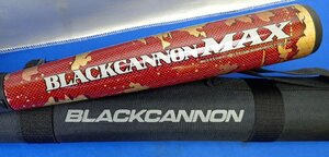 ◎美品　ZETT　ゼット　BLACK CANONN MAX　ブラックキャノンマックス　軟式用　バット　BCT35984　84cm　専用ケース付き