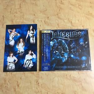 新品未開封 LOVEBITES ラブバイツ CLOCKWORK IMMORTALITY 完全生産限定盤A CD Blu-ray Live 全メンバー直筆サイン入り ポストカード 付き