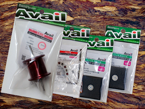 Avail★☆ABU 5001C オールド マイクロキャストスプール 5mm・ベアリング＆マグネットブレーキ★レッド★左