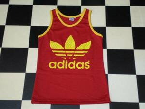 60s~ vintage adidas タンクトップ S 60年代~ ユーゴスラビア製 ビンテージ アディダス トレフォイル ノースリーブ スポーツウエア 古着