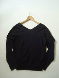 agnis b France made cotton sweater sizei Agnes B black sweater 