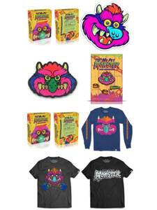 6点セット My Pet Monster マイペットモンスター 30周年記念BOXセット Lサイズ ピンズ ワッペン ステッカー Tシャツ ユニセックス 男女兼用