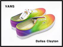 US9.5 (27.5cm)【VANS Authentic (Dallas Clayton) Rainbow/VN0A38EMMOU バンズ ヴァンズ オーセンティック レインボー】_画像2