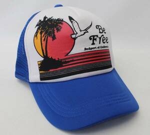 CH10ボースポーツBe Free自由 パームツリー カモメ カリフォルニア サーフ メッシュ キャップMESH CAP