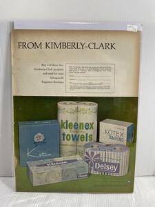 1967年6月9日号LIFE誌広告切り抜き【KIMBERLY-CLARK CORPORATION】アメリカ買い付け品60sビンテージ日用品USA