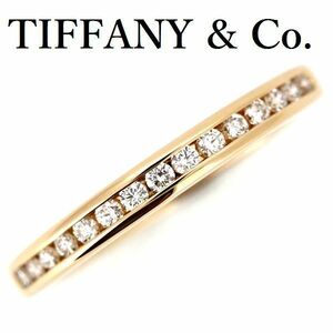 Tiffany Half Circle Diamond Ring K18pg 15p 6,5 2,4 мм