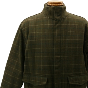 ウールリッチ WOOLRICH 2W5-8033 混ウールブルゾン L 格子柄 カーキグリーン系 厚手 中綿キルティング ジャケット