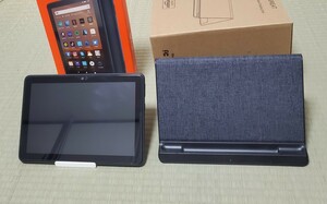 Amazon fire HD 8 Plus タブレット ワイヤレス充電スタンド 画面保護ガラスフィルム microSDカード付き