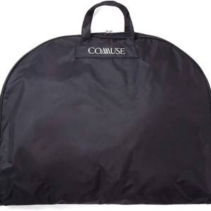 新品 COMMUSE ガーメントバッグ スーツカバー 撥水 防水 収納ケース 黒 未使用 コミューズ ブラック 旅行バッグ 厚手