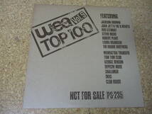 ◎WEA Top 100 Vol.9/日本見本ＬＰ盤☆Joan Jett Stevie Nicks Jackson Browne INXS Tom Tom Club Doobie Brothers Depeche Mode Shalamar_画像1