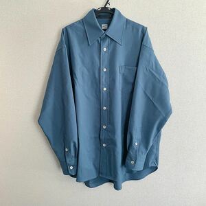 20aw MARNI マルニ トロピカルウール オーバーサイズ シャツ メンズ 44 ブルー ジャケット サマーウール 