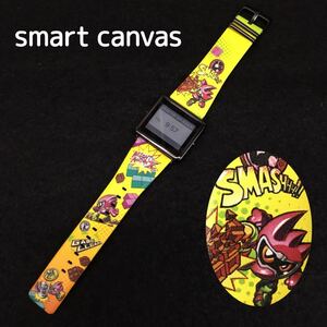 SU■ジャンク品■ EPSON エプソン smart canvas スマートキャンバス 腕時計 仮面ライダーエグゼイド マイティ BK W1-SPBC130 時感旅行