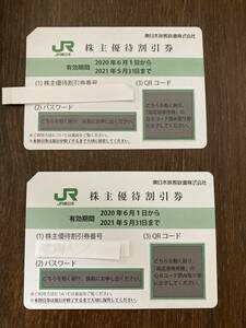 JR東日本 株主優待割引券 2021.5.31→2022.5.31までに延長【番号のみ通知可能】2枚セット