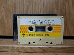 【ジャンク品・テープ】ハイレゾ パックマン SHARP MZ-80Bのゲームソフト　シャープ