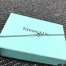 【ティファニー】本物 TIFFANY&Co. ネックレス バータグ 1837 シルバー925 全長46cm トップ幅0.8cm メンズ レディース 箱有 送料520円_画像4