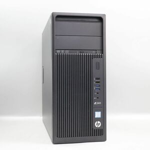 1円スタート HP Z240 Workstation (CPU:Xeon E3-1225 v5/メモリ32GB/SSD256GB+HDD500GB/Quadro K2200/Windows 10 Pro)