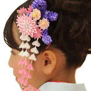 Украшение для волос Shichi-Go-San комплект из 2 штук, розовый kgk96