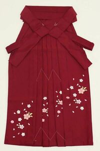 ７歳女児袴［えんじ］刺繍入り