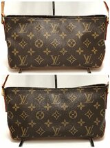 ♪美品 LOUIS VUITTON ルイヴィトン トロター M51240 モノグラム キャンバス ショルダーバッグ ブラウン系 PVCレザー レディース 保存袋♪_画像3