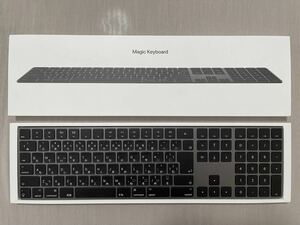 美品 Apple Magic Keyboard テンキー付 JIS日本語 スペースグレイ MRMH2J/A 正規品