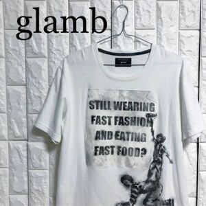【人気モデル】glamb ワーキングプア　カットソー　プリントTシャツ