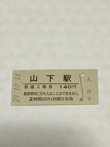 JR東日本 常磐線 山下駅（平成29年）