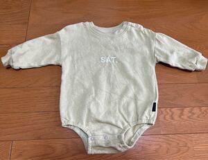ベビー服 80cm バースデイ ロンパース ロゴ刺繍 男女兼用 tete a tete SAT.