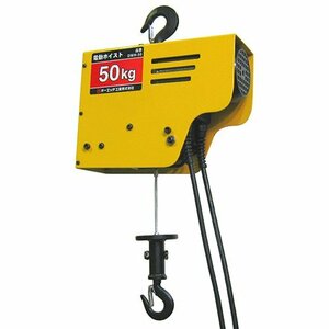 OH 工業 オーエッチ 工業 電動 ホイスト ５０ＫＧ DWH-50 荷物 吊上げ 電源 100V 50/60Hz 荷上げ 作業 工場 鉄工所 建築 建設 作業 現場