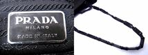 1円 PRADA プラダ テスートナイロン×レザー ショルダーバッグ トートバッグ 肩掛けかばん 手提げ メンズ レディース カーキ系 c0910sN_画像7