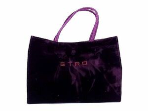 1 yen ■ Good Condition ■ ETRO Etro Velor Rhinestone Handbag Mini Bag Tote Bag Handbag Ladies Purple a5929bN, Huh, Etro, Bag, bag