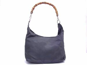 1 yen ■ Beauty goods ■ GUCCI Gucci 000 2855 0531 5 Bamboo nylon handbag Shoulder handbag Shoulder bag Ladies khaki system a5584 ko h, Gucci, Bag, bag, others