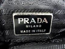 1円 PRADA プラダ テスートナイロン×レザー ショルダーバッグ ハンドバッグ 肩掛けかばん 手提げかばん レディース ブラック系 b2448Tオ_画像7