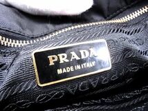 1円 PRADA プラダ テスートナイロン トートバッグ ハンドバッグ 手提げかばん メンズ レディース ブラック系 e0189Xア_画像7