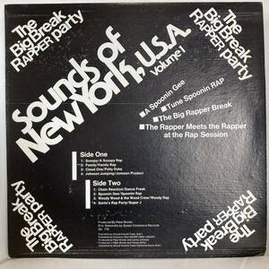 Various - Sounds Of New York, U.S.A. Volume 1 (The Big Break Rapper Party) (LP, Compilation)