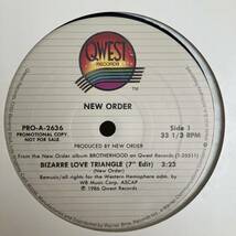 New Order - Bizarre Love Triangle 12 INCH_画像3