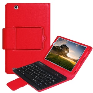 LG au Qua tab PX LGT31 8.0 for keyboard leather case * red 