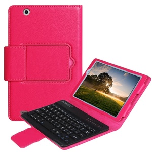 LG au Qua tab PX LGT31 8.0 for keyboard leather case * rose 