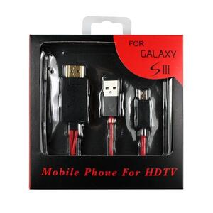 Galaxy S4/note2 用 MicroUSB to HDMI /USB充電　変換ケーブル2m