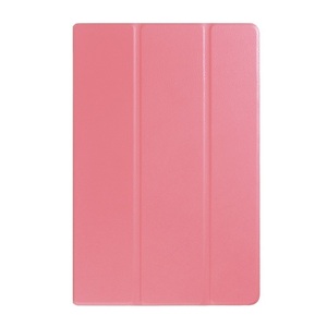 Sony Xperia Z4 Tablet 専用ケース　三つ折　カバー　薄型　軽量型　スタンド機能　高品質PUレザーケース ピンク