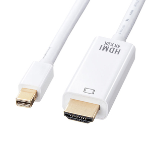 【送料無料】Mini Displayport (Thunderboltポート互換性)to HDMI変換ケーブル1.8m オスーオス 4K x 2K