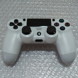 動作品PlayStation4 PS4純正ワイヤレスコントローラーDUALSHOCK4(CUH-ZCT1J)グレイシャーホワイト②