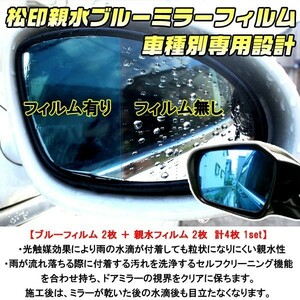 松印 親水ブルーミラーフィルム インプレッサ GP/GJ SB50