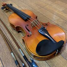 Suzuki Eternal Violin スズキ エターナル バイオリン No.1100 鈴木バイオリン 弦2品 ハードケース付き_画像2