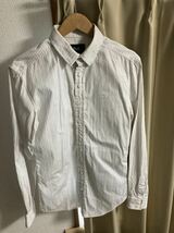 【おおむね美品】D&G ストライプシャツ Mサイズ 白 ドレスシャツ ドルチェ&ガッバーナ_画像1